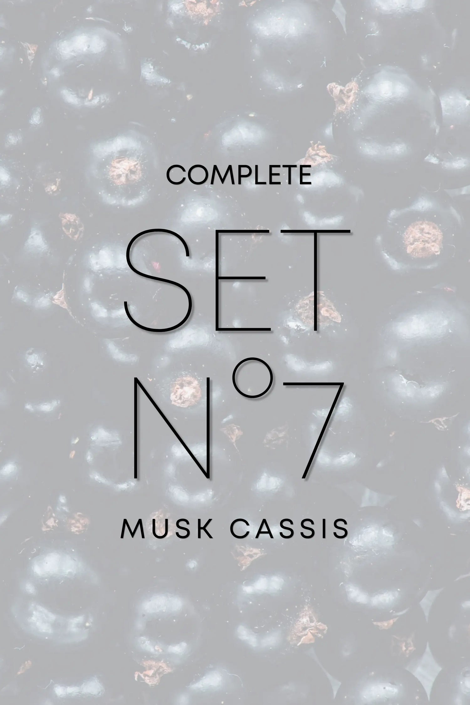 Soft Ambience – N°7 Musk Cassis – Complete Set