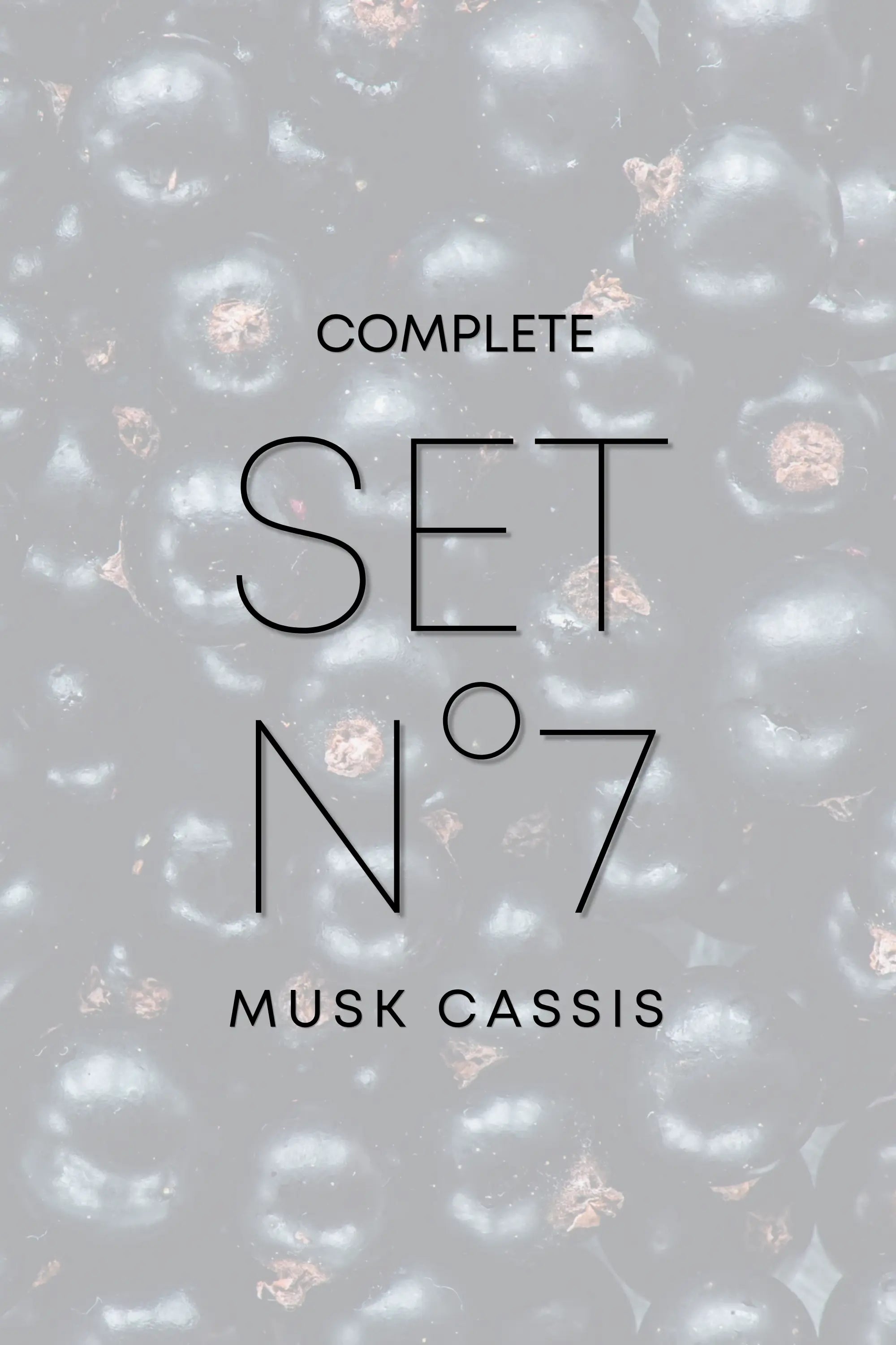 Soft Ambience – N°7 Musk Cassis – Complete Set